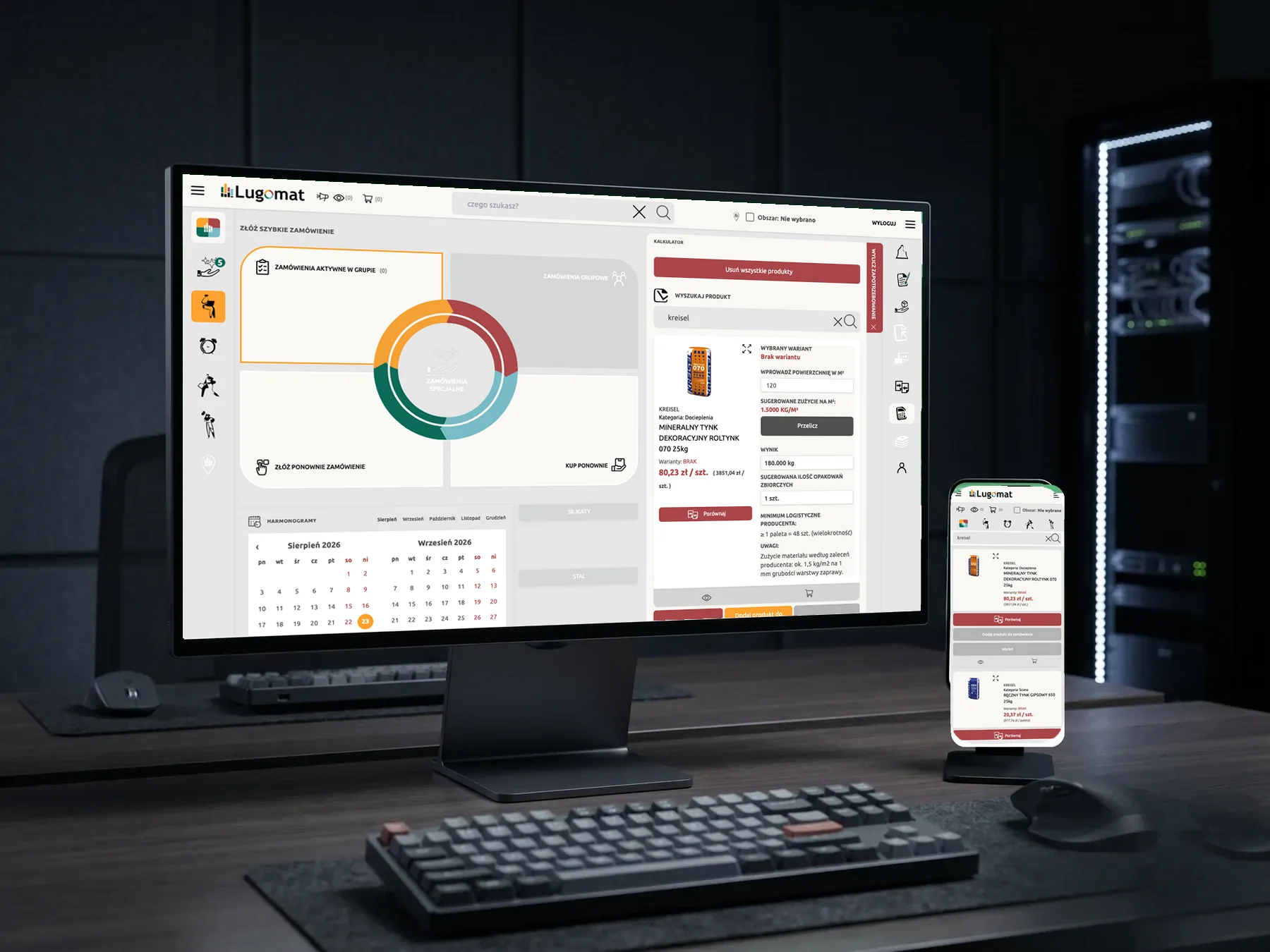 Lugomat - platforma B2B materiałów budowlanych